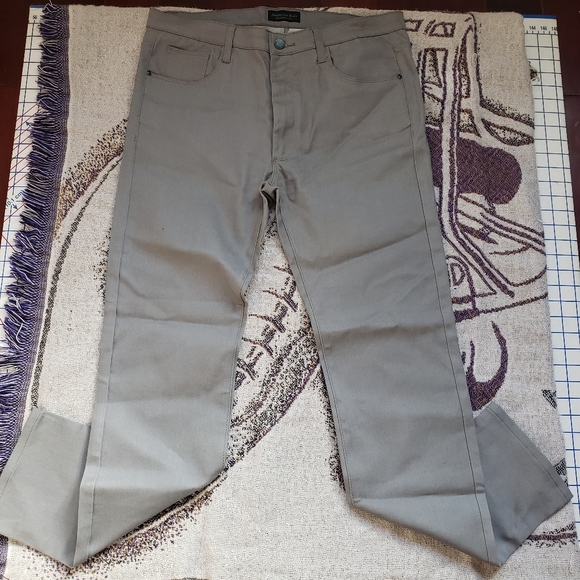 American Bazi Pants - American Bazi Grey Skinny Pants - Juniors 2XL